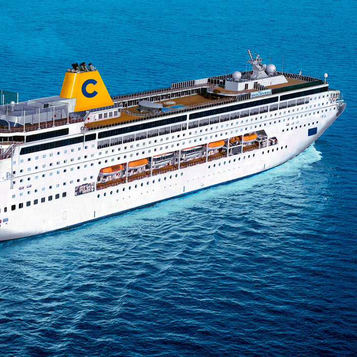 Costa neoRiviera Cruise Ship in Mykonos Port